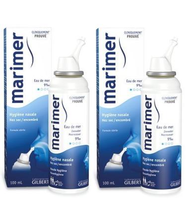 GILBERT Marimer - Spray isotonique hygi ne nasale - 100 ml X 2 by Gilbert Laboratoires