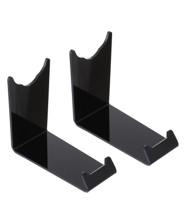 Minkissy 2st bearmstay Display holder Acrylic presentation stand for razor razor holder brackets for electric shavers razor organizer man comb electrical plastic 11x8.5x4.5cm black