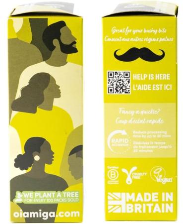 Oiamiga Jet Black Permanent Hair Dye Inclusive Hair Colour for All Hair Types Rapid Processing Made with Natural Ingredients Vegan and Cruelty Free 120ml - Buy Online on GoSupps.com