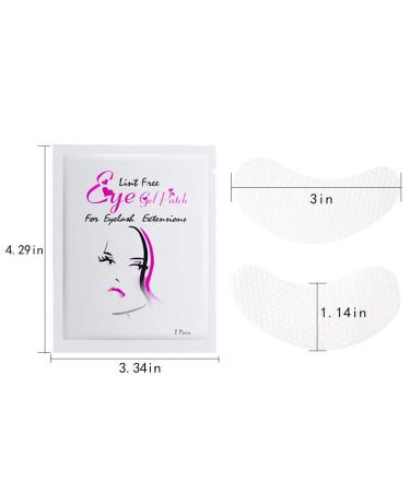 Lint Free Under Eye Gel Pads for Eyelash Extensions - 200 Pack - Buy Online on GoSupps.com