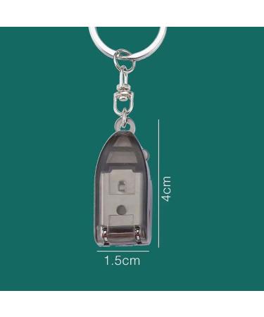 SVAASA Nail Clippers Color Mini Stainless Steel Foldable Hand Toe Nail Clippers Cutter with Keychain Cutter Trimmer Silver Nail Art Tool - Buy Online on GoSupps.com