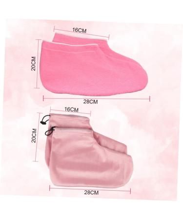 HAPINARY 2 Pairs Gloves Paraffin Accessories Wax Bath Foot Cover Paraffin Wax Bath Booties Guantes Desechables Paraffin Treatment Paraffin Wax Booties Foot Covers Mittens Bulls Hand Pink 28x20cm Pink - Buy Online on GoSupps.com