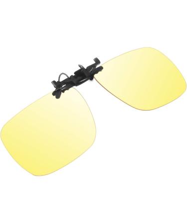 GAMEKING Square Blue Light Blocking Clip-on Computer Glasses Video Gaming Glasses Rimless | Easy Fit on Rx Frames | Digital Eyestrain Fatigue Dry Eyes Relief Eye Protection Sleep Better Amber - Buy Online on GoSupps.com