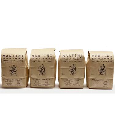 Martini Coffee Roasters 4LB Unroasted Green Coffee Bean Sampler Pack - 100% Raw Arabica Beans From Africa, Central America, South America, Indonesia - Original Variety Pack - Buy Online on GoSupps.com