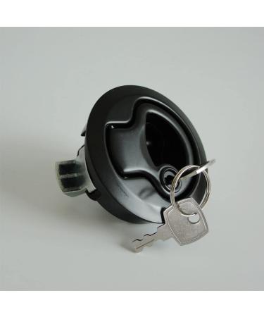 Boat Latches Flush Pull Slam Lock with Keyed Lock - Silver/Black (2pcs/4pcs) - Buy Online on GoSupps.com