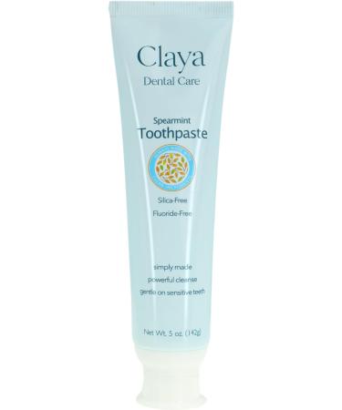 Natural Spearmint Toothpaste - Fluoride-Free, Silica-Free, Enamel-Safe, SLS-Free, Gentle & Refreshing Oral Care