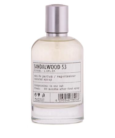 Santal Sandalwood 53 Eau de Parfum Spray Inspired by L.L. 33 Long Lasting Perfume for Unisex Luxury Fragrance from Dubai - 3.4 fl oz. (100ml)