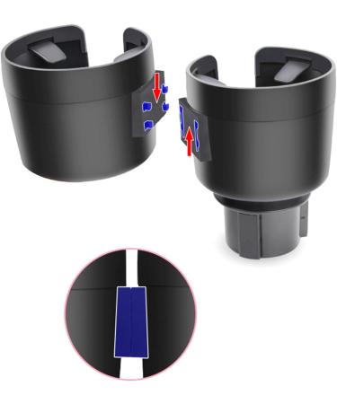 Fowybe 2 Pcs Water Cups Holder Expanders Dual Car Cup Holding Expander Adapter for Cups Phones Bottles | Universal Car Cup Holder for Snack Bottles Cups Drinks - Buy Online on GoSupps.com