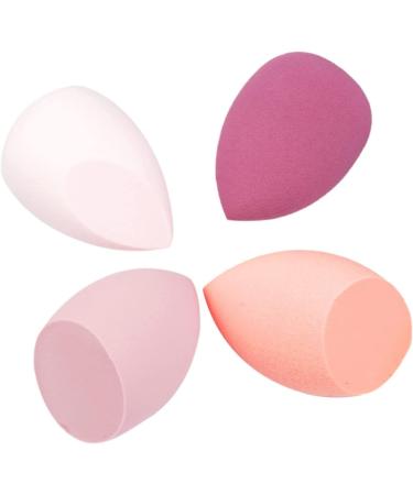 4 pieces Professional Makeup Sponges Set - Blender for Foundation Touch Ups Latex-Free Dry and Wet use