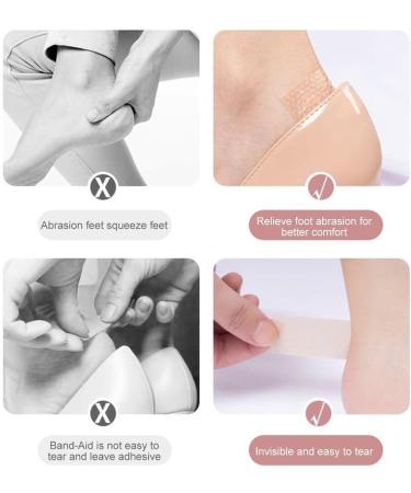 Blister Bandages & Heel Sticker Protectors - Silicone Gel Tape for Foot & Hand Blister Prevention | Waterproof Bubble Plasters (2 Rolls - Buy Online on GoSupps.com