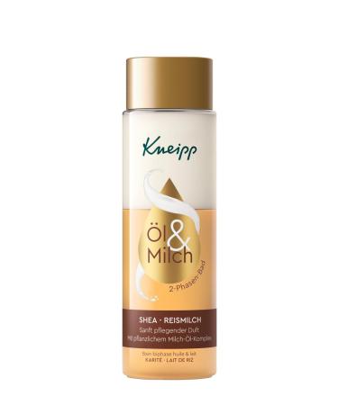 Kneipp 2-phase bathroom shea rice milk- luxurious spoiling bath additive from a vegetable milk-oil complex valuable shea butter and rice milk mild cleaning and gentle care 250ml - Buy Online on GoSupps.com