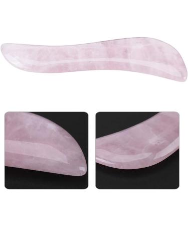 Sha Scraping Massage Tool - Rose Quartz Wing-Shape Sha Board for Spa & Metabolism Boost - Buy Online on GoSupps.com