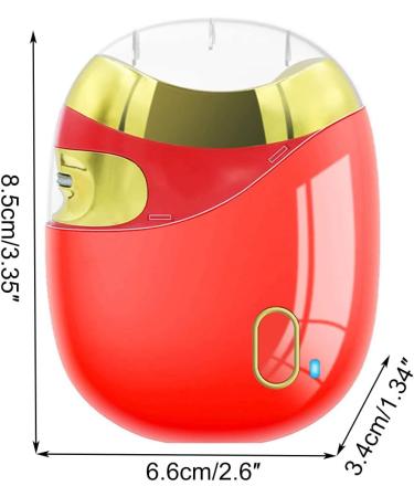Lancoon Electric Nail Clipper Stainless Steel Blade with Rechargeable Safe Curved Protection Save Time and Energy Shearing Grinding Fingers Toes for Children Seniors Red - Buy Online on GoSupps.com