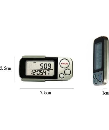 Preferred 3D Sensor Pedometer - No App No Bluetooth Simple Operation Fitness Tracker for Men & Women | Step Distance Calorie Counter with Clip - Compact & Lightweight (75mm x 32mm Black) - Buy Online on GoSupps.com