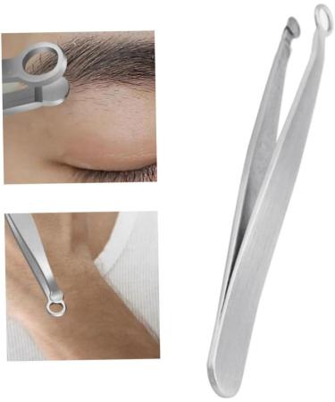 Nose Hair Tweezers Stainless Steel Tweezers Round Tip Face Hair Remover Eyelash Eyebrow Tweezers for Trimming and Grooming Facial Nasal Eyebrow Hair Ingrown Hair - Buy Online on GoSupps.com