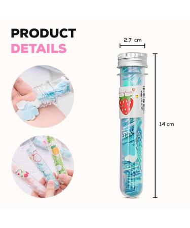 Paper Soap | Travel-Friendly Disposable Soap Flakes | Scented Mini Handwash Strips | Tube Bottle with Flower Design | Pocket Size Hygiene for Travel Office Camping (2) - Buy Online on GoSupps.com