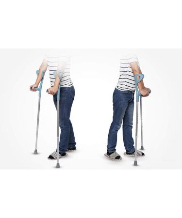 Portable Medical Adult Elbow Forearm Crutches Height Adjustable Arm Cuff Crutch Walker Lightweight Aluminum Alloy Fashionable Bathing in Sunlight - Buy Online on GoSupps.com