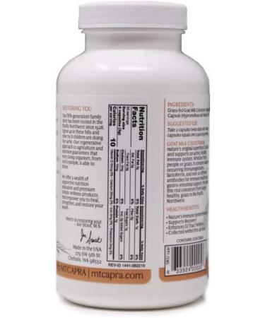 Mt. Capra Goat Milk Colostrum 120 Capsules - Immune Support & Nutrition - Buy Online on GoSupps.com