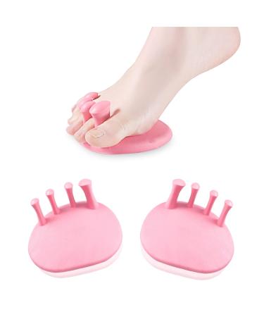 Toe Separators for Overlapping Toes Women Pink Calf Trainer Toe Separators for Women Multifunctional Bunion Corrector Thin Leg Exerciser Suitable for Having Plantar Fasciitis Bunions Other Foot Pain 1-pink