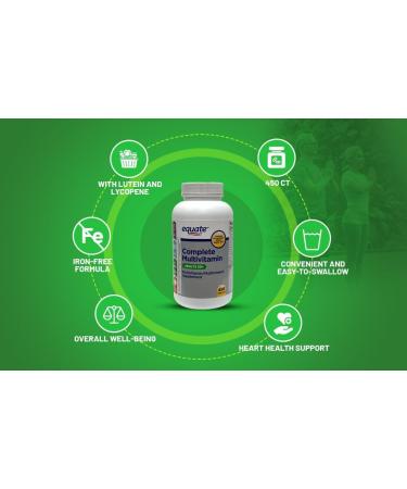 Equate Adults 50+ Complete Multivitamin/Multimineral Supplement Tablets 450 Ct Bundle with Exclusive Vitamins & Minerals - Buy Online on GoSupps.com