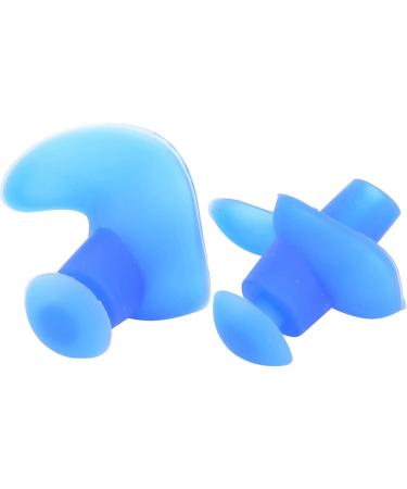 Buy Silice Silicone Swimming Ear Plugs - 6 Pairs Dust Proof Diving Accessories for Adults - Spiral Design in Blue - Buy Online on GoSupps.com