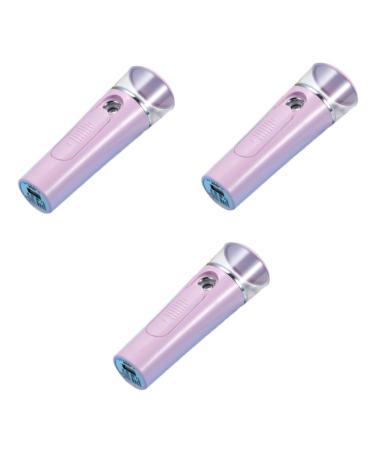 FOMIYES 3pcs Electric Sprayer Portable Face Sprayer Nano Spary Face Steamer Household Hydrating Instrument mediumx3pcs Pinkx3pcs