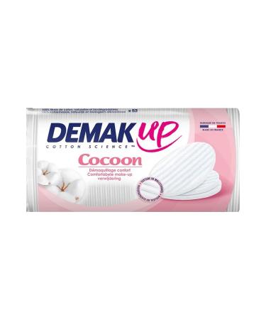 Demak Up Cotton Make-up Remover Cocoon oval disc 52 pieces