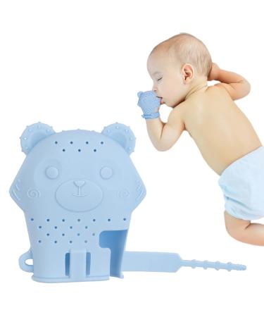 Niceram Bear Silicone Bite Gloves | Self-Calming Teething Relief for Infants | Anti-Drop Design with Adjustable Straps - Buy Online on GoSupps.com