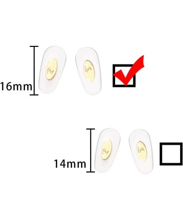 HEYDEFO Replacement Push-in Nose Pads for Ray-Ban RB6335 Glasses Repair Kits Bonus Lens Cloth (Gold) - Buy Online on GoSupps.com