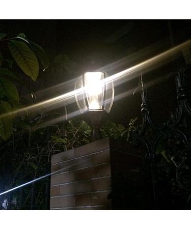 Outdoor Solar Post Light Retro Aluminum Bollard Column Lamp Garden Exterior Pillar Lamp Waterproof IP65 Fence Stigma Light - Buy Online on GoSupps.com