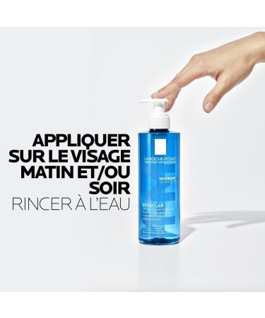 La Roche-Posay | Effaclar gel moussant purifiant nettoyant peau grasse | Nettoyant visage | Nettoie purifie & r duit les imperfections | Pour peaux grasses sensibles & acn iques | Lot de 2 x 400ml - Buy Online on GoSupps.com