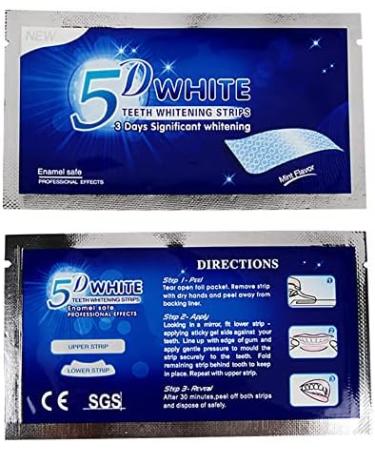 5D Gel Teeth Whitening Strips White Tooth Dental Kit Oral Hygiene Care Strip for False Teeth Veneers Dentist Seks Whiten Gel 7 Bags of 14 Tablets - Buy Online on GoSupps.com