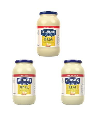 Hellmann's Real Mayonnaise with 100% free-range eggs and sustainably sourced oils for fries burgers and salads 800 g (Pack of 3)