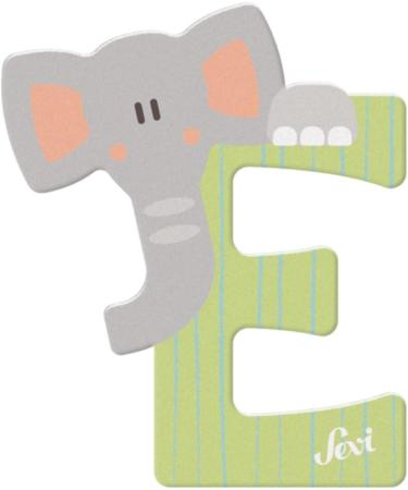 Buy Sevi 83005 Multicoloured Letter E Elephant - 10 x 7.5 cm | International Shipping Available - Buy Online on GoSupps.com