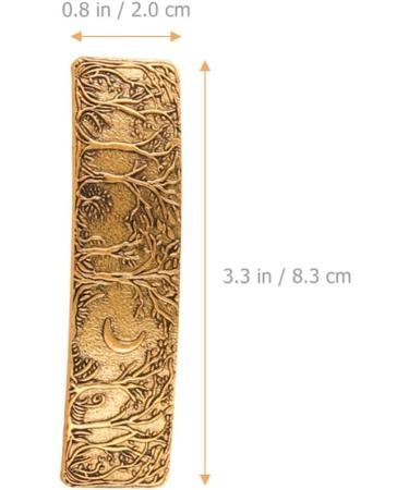 Metal Hairclip Metal Barrette French Hair Clip Retro Forest Moon Hairpin French Hairpin Women's Girls Fashion Hair Accessories Golden - Buy Online on GoSupps.com