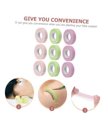 High-Quality 9 Rolls Lash Tape - Eyelash Extension & Grafting Supplies | Medical Adhesive Makeup Tape for Women - Buy Online on GoSupps.com