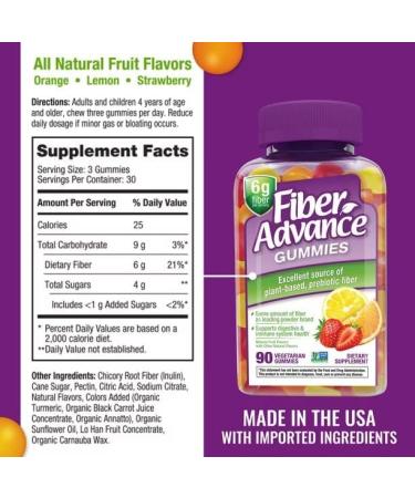 ikj Plant Based Prebiotic Fiber Supplement Gummies Natural Fruit 90 Count - Buy Online on GoSupps.com