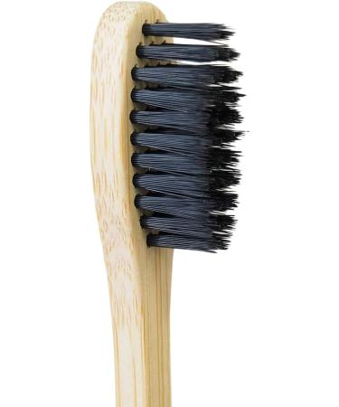 Feel Natural Charcoal Toothbrushes - Soft Bristles 4-Pack | Eco-Friendly & Gentle Cleaning - Buy Online on GoSupps.com
