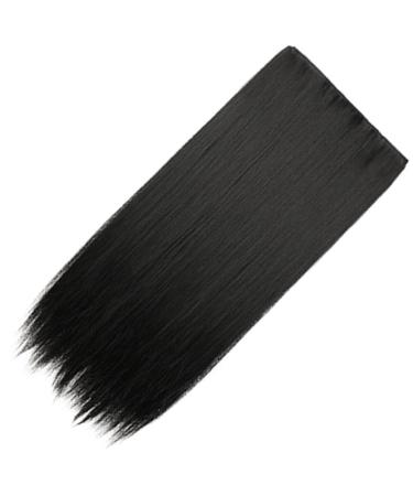 Piece Long Straight Hair Wig Real Hair Extensions Clip in Human Hair Dark Brown Hair Extensions Clip in Extensions Straight Synthetic Hair Cassette Miss High Temperature Wire