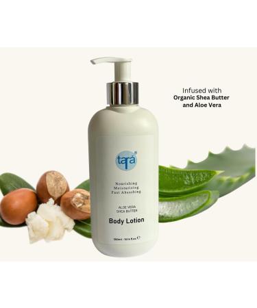 Tara Moisturising Aloe Vera & Shea Butter Body Lotion 300ml - Nourishing & Fast Absorbing Intensive Skin Care - Hydrating & Soothes Very Dry Skin - Buy Online on GoSupps.com