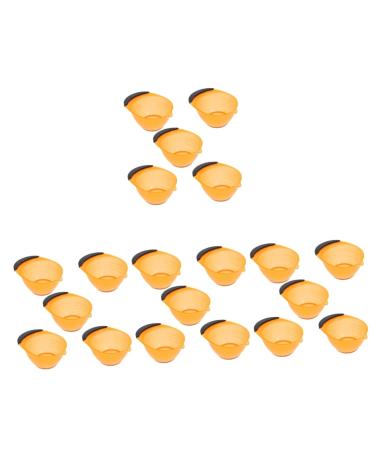 FRCOLOR 20 STK Hair Sear Single Tools for coloring hair Salon Color Shellen Friseure Shell for coloring the hair mixing bowl Color shells for hairdressing salons face PP hairdressing tool 16.5x12.2x7cmx4pcs orangeex4st