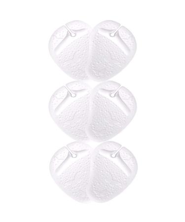 ericotry 3Pairs Butterfly Pattern Self-Adhesive Silicone Gel Sandal Thong Protectors Forefoot Pad Toe Protectors Pain Relief Inserts Flip-Flop Non-Slip Inserts Cushions Massage Insoles