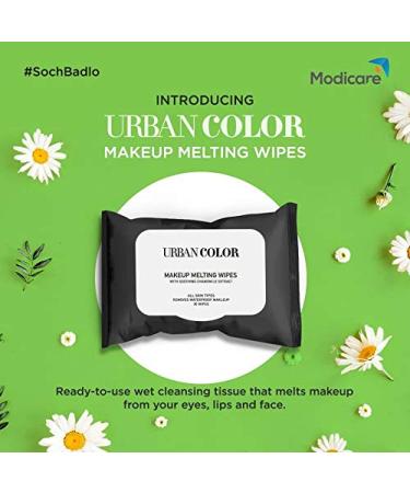 Urban Color Makeup Melting Wipes - Waterproof Makeup Remover for All Skin Types (30 Wipes) - International Shipping Available - Buy Online on GoSupps.com