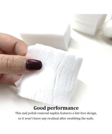 kawehiop 400 Pieces Nail Polish Pad Fingernail Art Gel Tips Cleaning Tool Napkin - Buy Online on GoSupps.com