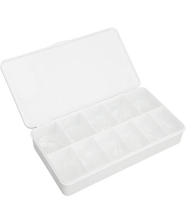 Half Frosted Fake Nail 550 False Nails Carve Free Grinding Long Fake Nails Ultra Thin Lightweight for Nail Salon (Almond) - Buy Online on GoSupps.com