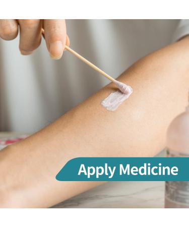 500 Pack 3.93 Inch Long Cotton Swabs with Wooden Sticks for Wound Care and Cleaning - Buy Online on GoSupps.com