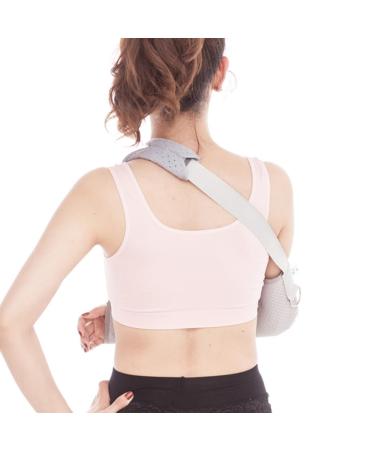 Mobestech Arm Sling Shoulder Immobilizer - Adjustable Support for Broken Shoulder - Child-Friendly Grey Strap - Buy Online on GoSupps.com