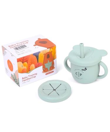 Collective Parallel Toddler Snack & Sippy Cup 2-in-1  BPA Free Cup for Baby 6 Month+  9 Ounce  Blue