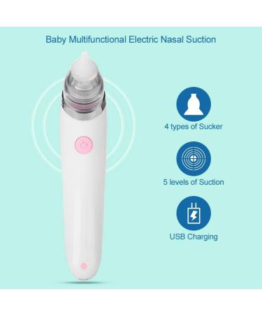 Blackhead Sucker Nasal Aspirator for Newborns & Women - Pink Electric Nose Cleaner for Deep Facial Cleansing and Skin Care - Buy Online on GoSupps.com