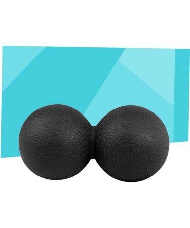 Double Peanut Massage Roller & Foot Trigger Point Ball - Yoga Deep Relaxation Massage Tool | Medium Black - Buy Online on GoSupps.com